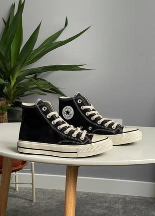 👟 кеди converse chuk taylor classic black high     / наложка bs👟