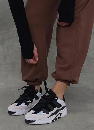 Кросівки adidas niteball black white