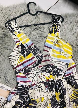 Платье с листьями h&m 4