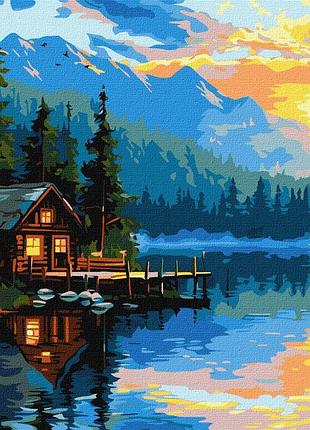 Картина за номерами - озерний затишок ©art_selena_ua kho6355 ідейка 40х50 см