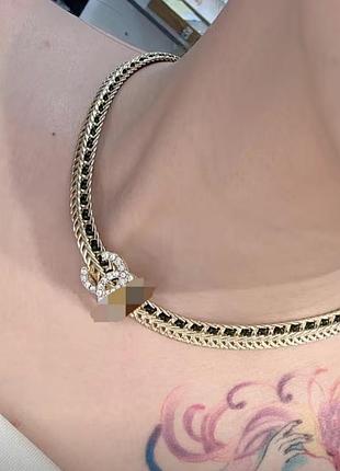 Чокер колье шанель