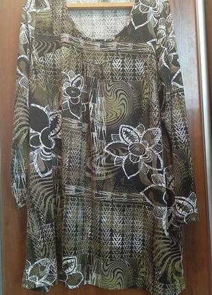 Шикарная вискозная туника батал