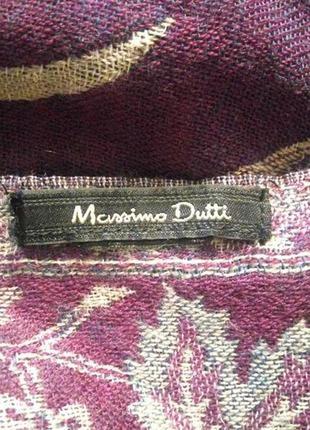 Massimo dutti . роскошный широкий шарф шаль палантин пашмина .6 фото