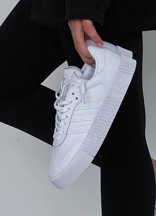 Кроссовки adidas samba rose all white