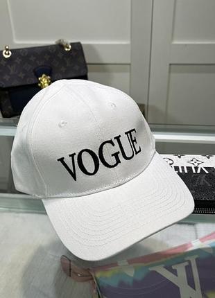 Белые бейсболка белая кепка vogue бейсболка vogue