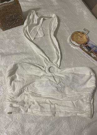 Трендовый льняной топ