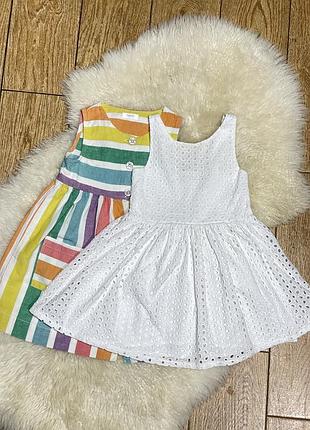 Шикарна легка сукня з прошви 2-3 роки