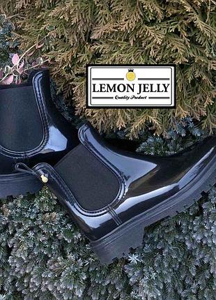 Lemon jelly португалія фірмові зручні гумові водонепроникні черевики челсі жіночі 36р. оригінал