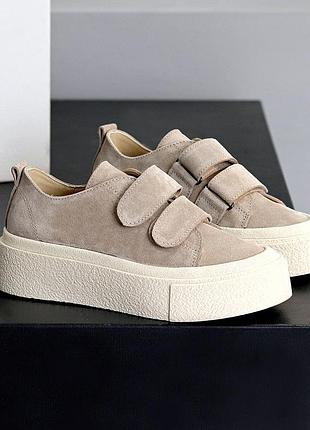 Кеды натуральная замша подклад кожа