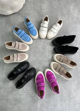 Кеды натуральная кожа замша подклад кожа