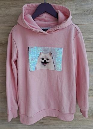 Худи reserved пайта кофта с начесом 134-140 толстовка reserved