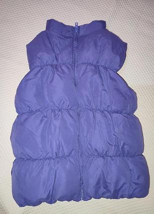 Детская жилетка утепленная флисом на рост 122-128 см