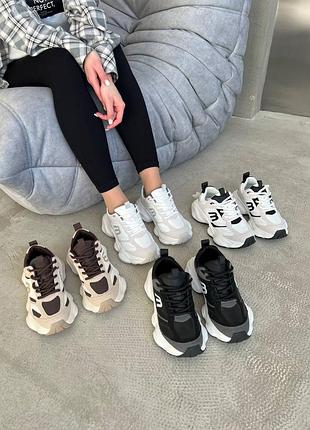 Кроссовки натуральная кожа замша