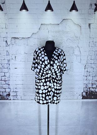 Блузка трикотаж масло батал бохо