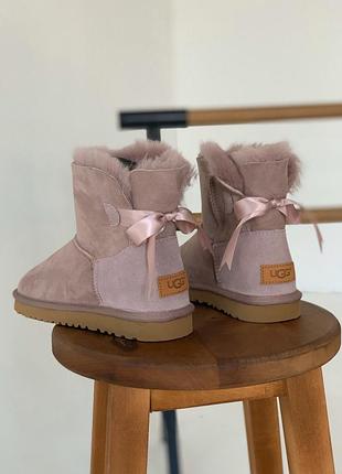 Уги ugg bailey mini pink угги1 фото