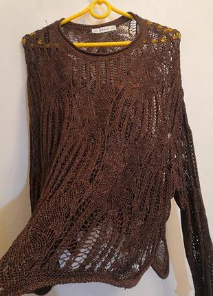 Джемпер пуловер ажурний zara