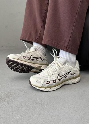 Кросівки nike p-6000 beige/bordo