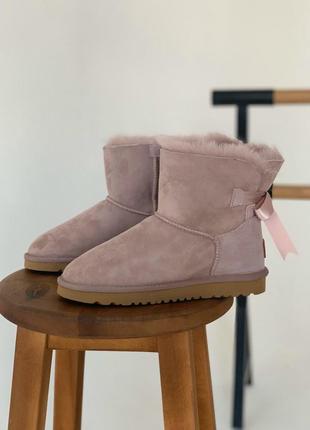 Уги ugg bailey mini pink угги5 фото