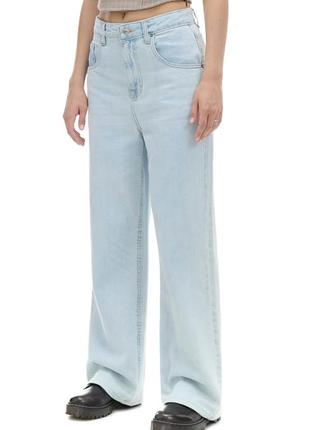 Джинсы палаццо m l голубые