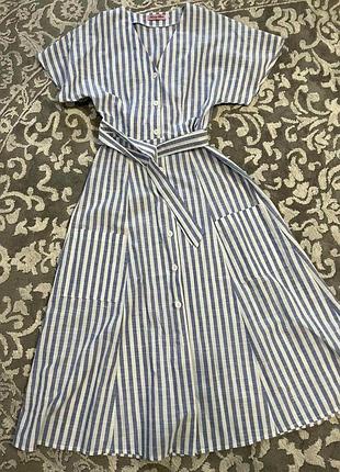 Платье халат с поясом