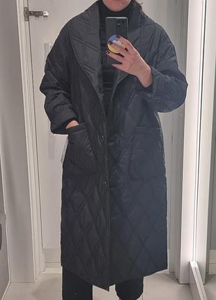 Демисезонное пуховое пальто dkny
