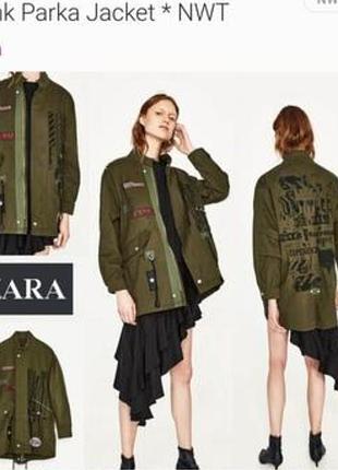 Куртка, парка, ветровка zara.
