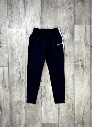 Nike dri-fit штаны m размер футбольные зауженные черные оригинал