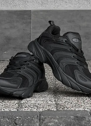 Мужские весенние удобные черные кроссовки кожа со вставками, Спортивные,полосные,весная, лито,осень