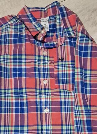Костюм carters джинсы и рубашка 86-92 рост