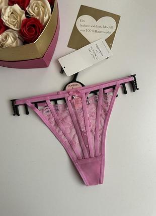 Нові мереживні трусики стринги з магазинними етикетками 💙💛
