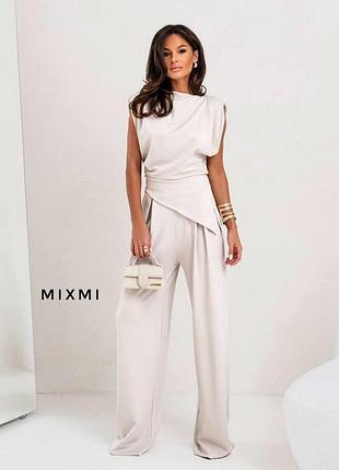 Женский костюм двойка блузка + штаны