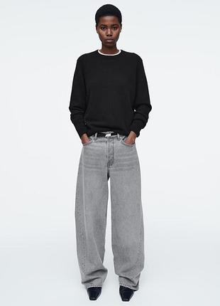 Cos facade straight-leg jeans джинсы кос широкие zara зара