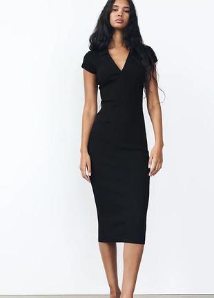 Плаття в рубчик zara s