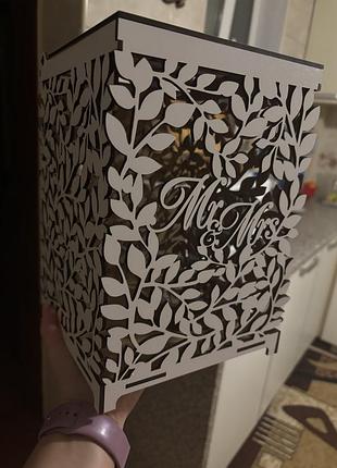 Скринька для конвертів,грошей на весілля