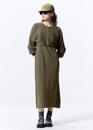 Платье с накидкой gu/uniqlo