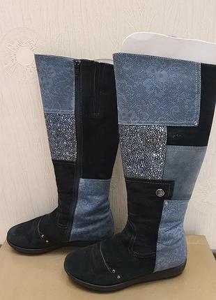 Зимние длинные сапоги