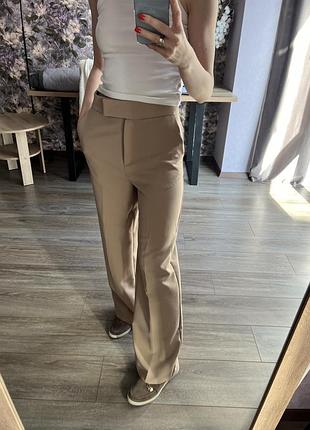 Zara брюки классические палаццо xs