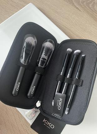 Набір пензлів для подорожі kiko milano travel brush set