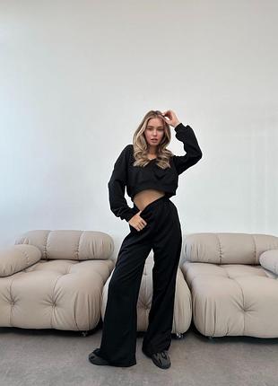 Женский костюм с вставками из сеточки | 810