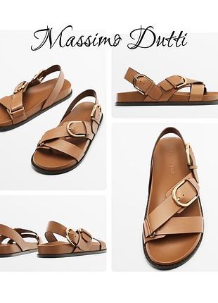 Кожаные обалденные босоножки/сандали massimo dutti с лимитированной коллекции.