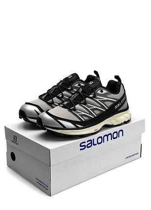 Чоловічі кросівки salomon xt-6 expanse black grey beige