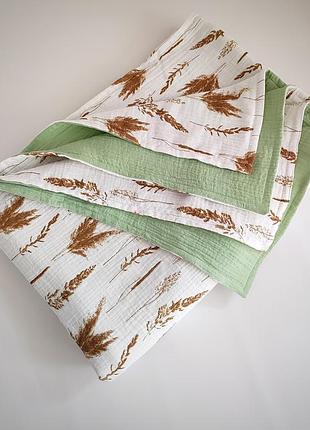 Мусліновий 4-хшаровий мусліновий плед