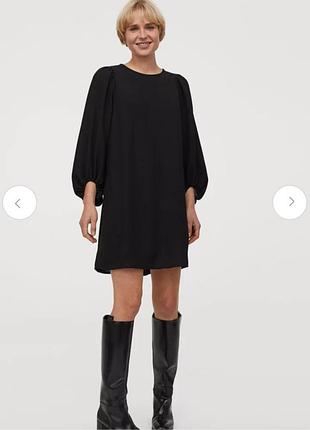 Платье с рукавами- фонариками  h&m