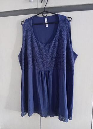 Блузка- туніка,якісна тканина,62 р.