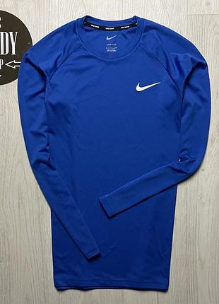 Чоловічий лонгслів nike dri-fit, розмір s
