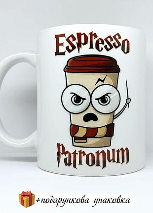 🎁 подарок чашка espresso patronum гарри поттер hogwarts harry potter