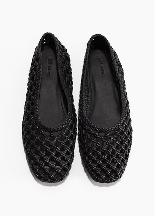 Изысканные кожаные балетки premium collection h&m