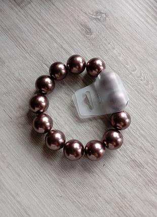 Браслет фіолетові намистини