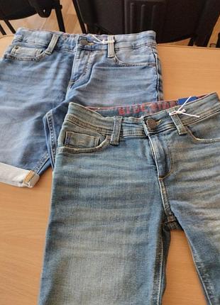 Шорты джинсовые новые, 140