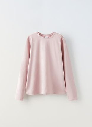 Лонгслив для девочки zara,164,13,14,зара,пудра,кофта,пыльная роза, кофточка,розовая,батник,спортивная
